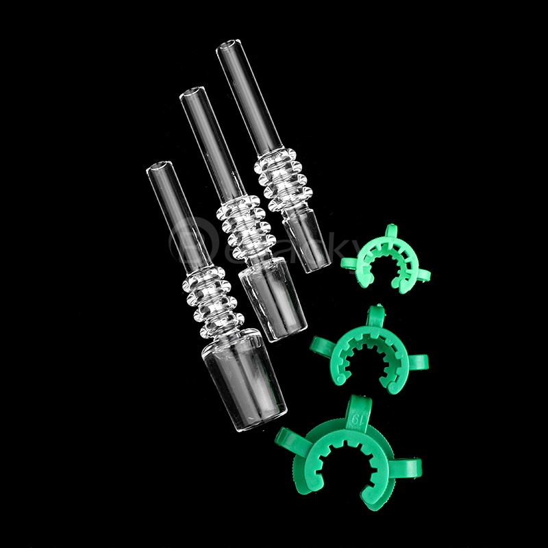DHL!!! 10mm 14mm 18mm Male Quartz Tips Dab Tool With Plastic Keck Clip Quartz Nail Tip Smoking Accessories For NC Dab Rigs
DHL!!! 10mm 14mm 18mm Male Quartz Tips Dab Tool With Plastic Keck Clip Quartz Nail Tip Smoking Accessories For NC Dab Rigs