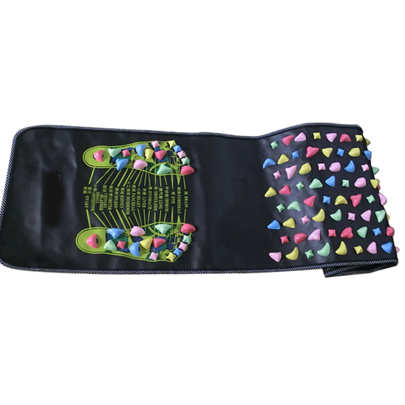 1Pc Acupuncture Cobblestone Foot Reflexology Massage Pad Walk Stone Square Foot Massager Cushion for Relax Body Pain Health Care C18122801