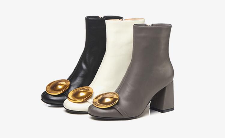 Free shipping sheepskin leather Martin boots booties 8CM high heels SHOES round Toes Ankle yuanyang shoes metal boots zip zipper 34-43, Black
Free shipping sheepskin leather Martin boots booties 8CM high heels SHOES round Toes Ankle yuanyang shoes metal boots zip zipper 34-43, Black