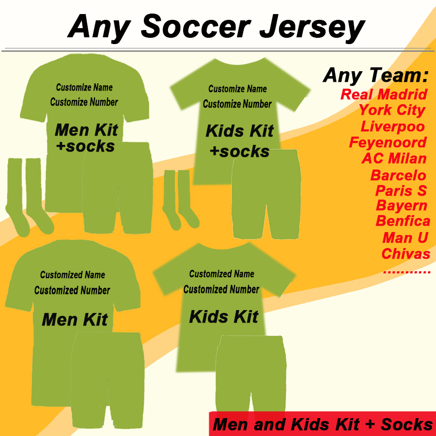 Link for Ordering Any Club Team and National Football Team Soccer Jersey Adult and Kids Kit (Pleaase contact us before making your order), Men kit
Link for Ordering Any Club Team and National Football Team Soccer Jersey Adult and Kids Kit (Pleaase contact us before making your order), Men kit