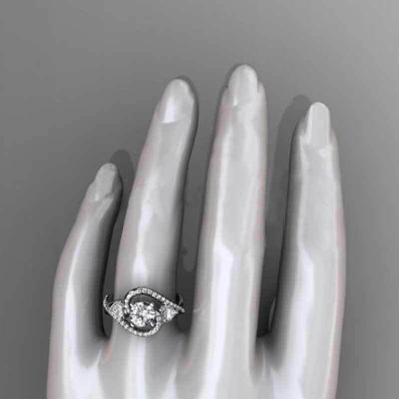 Fashion Ladies Engagement Rings Simple White Gold Color Plated Zircon Wedding Rings for Women Couple Promise Jewelry Bague Femme
Fashion Ladies Engagement Rings Simple White Gold Color Plated Zircon Wedding Rings for Women Couple Promise Jewelry Bague Femme