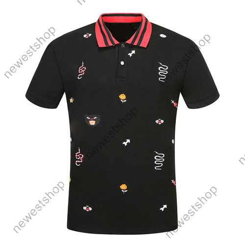 Summer designer luxury polo shirts for mens polos embroidery flowers snake animal letter t-shirt casual turn-down collar tee t-shirts, Black
Summer designer luxury polo shirts for mens polos embroidery flowers snake animal letter t-shirt casual turn-down collar tee t-shirts, Black