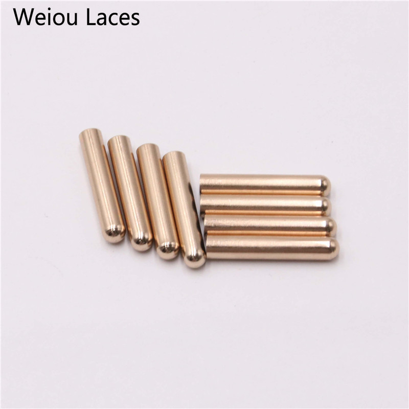 Weiou New Women Men Shoe Lace Tips Replacement Head For Shoestrings Bullet Aglets Round Accessories DIY Shoelaces