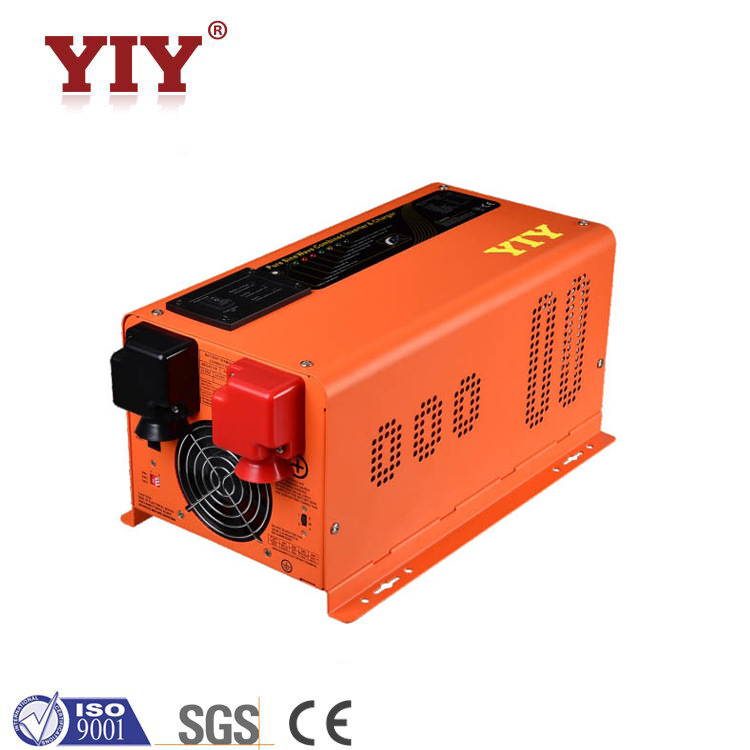 Solar Inverter Battery Charger LED 3-6KW DC24/48V AC120-240V Split Phase Dual Output Pure Sine Wave Power Inverter AC-DC Transform Off-grid Hybrid PV 