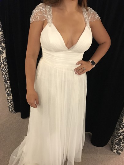 2019 Casual Bohemian Dresses Country Style Plus Size Sheer Lace Boho Bridal Gowns Sexy Backless Plunging V Neck Wedding Gown Custom 0510
