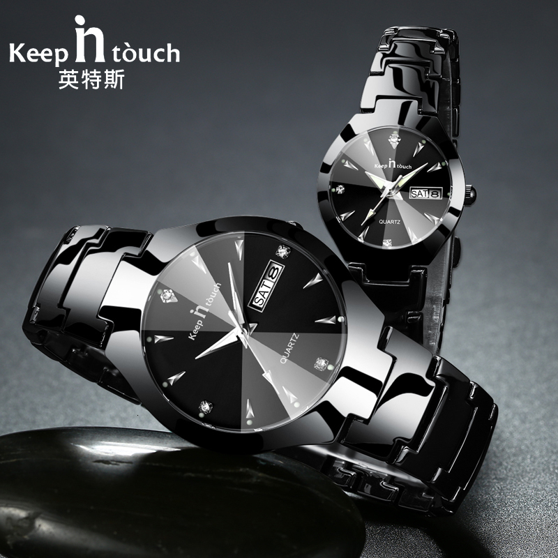 KEEP IN TOUCH Brand Luxury Lover Watches Quartz Calendar Dress Women Men Watch Couples Wristwatch Relojes Hombre 2019 With Box CJ191116, Black color one pair
KEEP IN TOUCH Brand Luxury Lover Watches Quartz Calendar Dress Women Men Watch Couples Wristwatch Relojes Hombre 2019 With Box CJ191116, Black color one pair