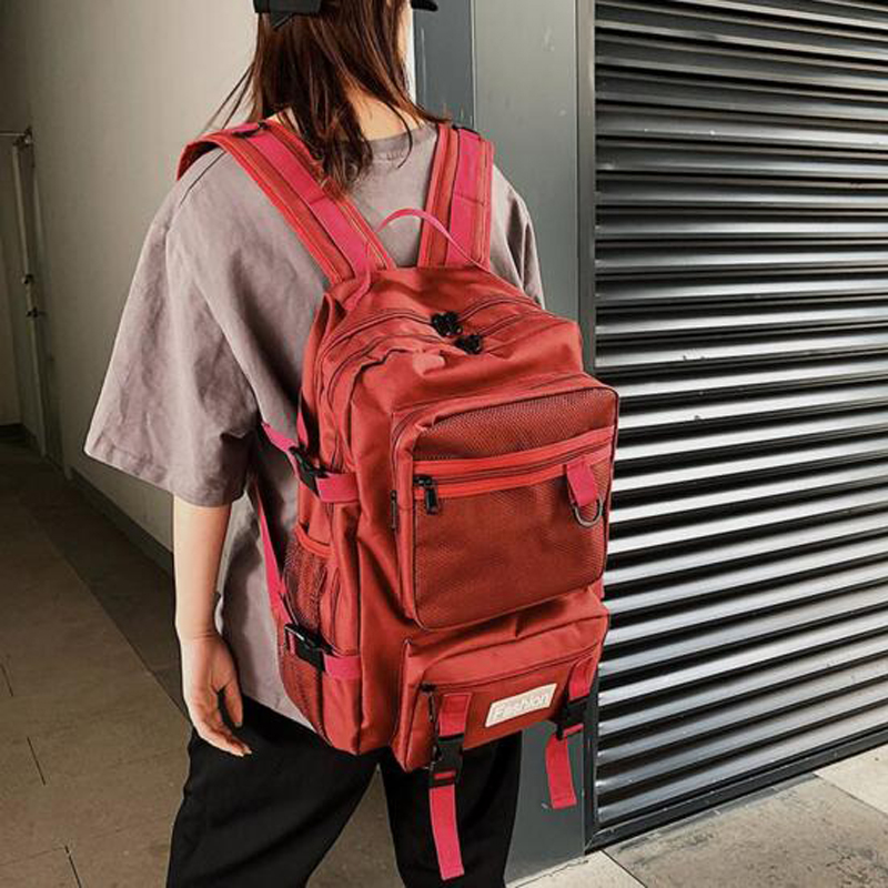 Multiple Intervals Men Women Backpack Laptop Bag Shoulder Bag for Female Male Large Capacity Travel Mochila, Black
Multiple Intervals Men Women Backpack Laptop Bag Shoulder Bag for Female Male Large Capacity Travel Mochila, Black