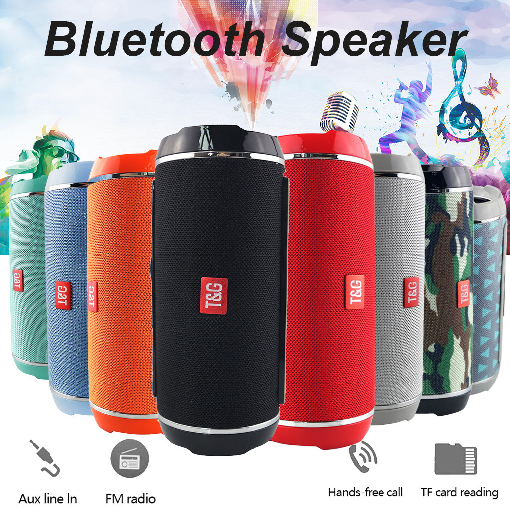 TG116 Portable Wireless Speaker Outdoor Sport Bluetooth Loudspeaker Stereo Music Sound Sweatproof Column Support TF FM U-disk AUX Line
TG116 Portable Wireless Speaker Outdoor Sport Bluetooth Loudspeaker Stereo Music Sound Sweatproof Column Support TF FM U-disk AUX Line