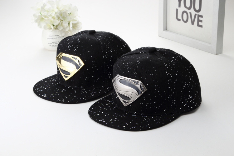 Fashion-the High Quality Designer New Superman Baseball Hat Couple Metal Iron Plate Flat Edge Hip Hop Hat, Blue;gray
Fashion-the High Quality Designer New Superman Baseball Hat Couple Metal Iron Plate Flat Edge Hip Hop Hat, Blue;gray