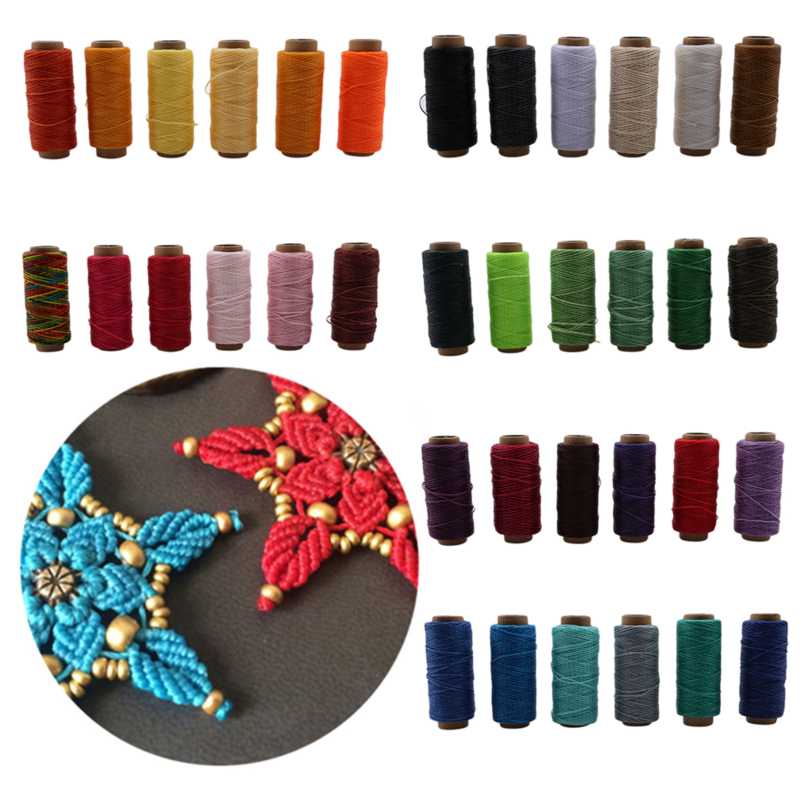 50M Wax String Cord Sewing Craft Tool Portable For DIY Handicraft Leather Products Waxed Thread Cord
50M Wax String Cord Sewing Craft Tool Portable For DIY Handicraft Leather Products Waxed Thread Cord