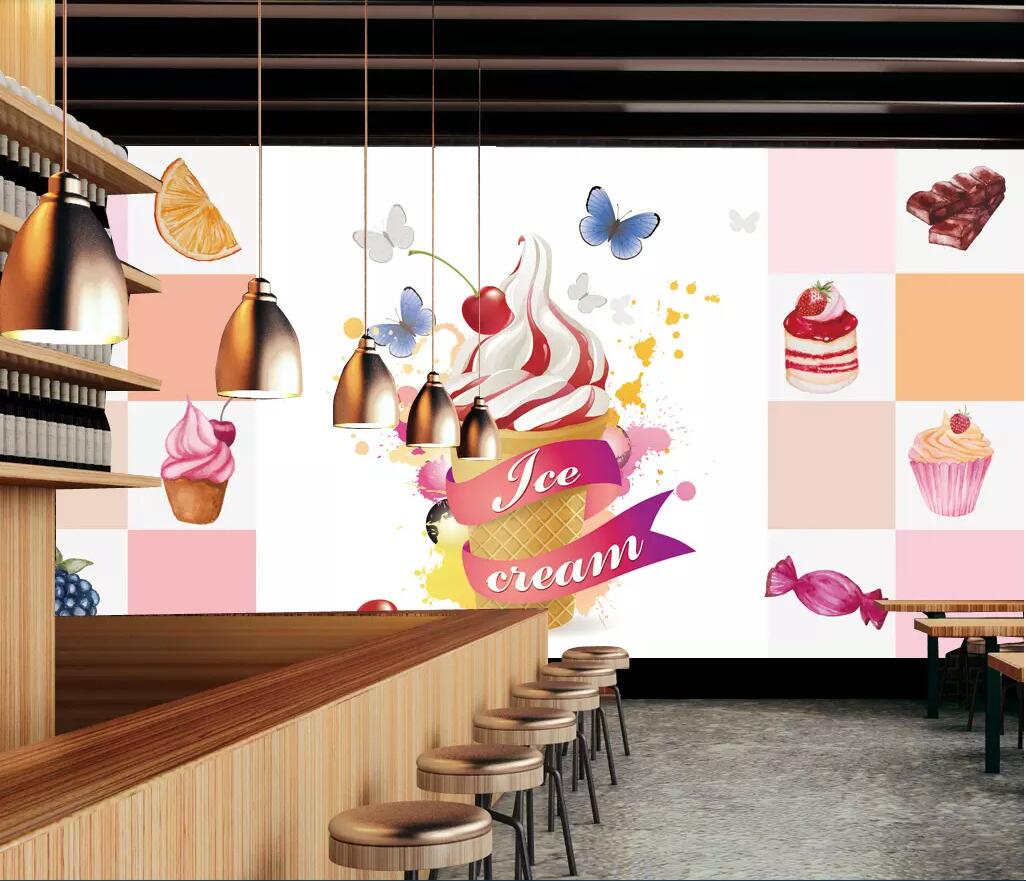 3d room wallpaper custom photo non-woven mural Fashion Cafe Dessert Ice Cream Cake Shop Decoration Tooling Wall wallpaper for walls 3 d, Picture shows
3d room wallpaper custom photo non-woven mural Fashion Cafe Dessert Ice Cream Cake Shop Decoration Tooling Wall wallpaper for walls 3 d, Picture shows