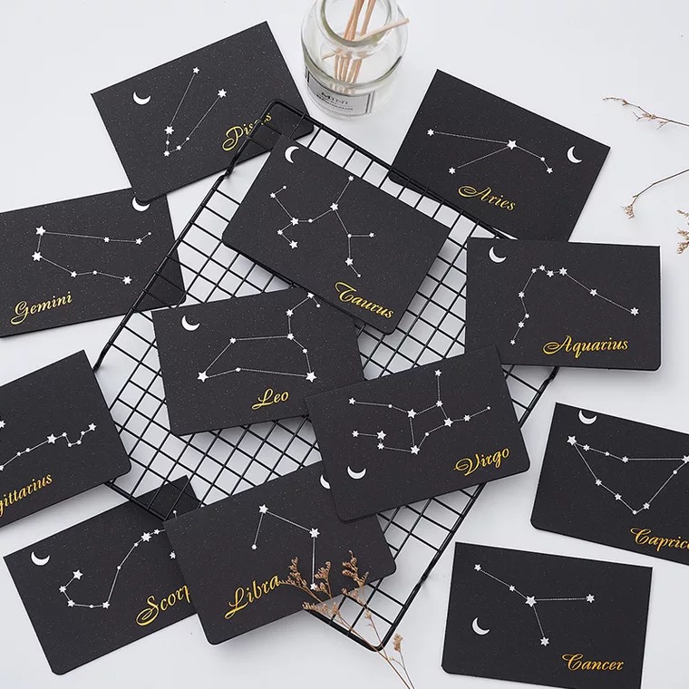 6pcs Twelve Constellations Greeting Card Creative Handmade Birthday Gift Card Business Message Father's Day Thanks
6pcs Twelve Constellations Greeting Card Creative Handmade Birthday Gift Card Business Message Father's Day Thanks
