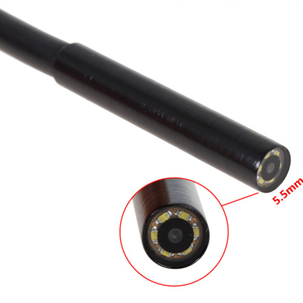an98b phone endoscope 5 5mm cable 640480 hd usb waterproof camera for android mobile phone pc 100500mm