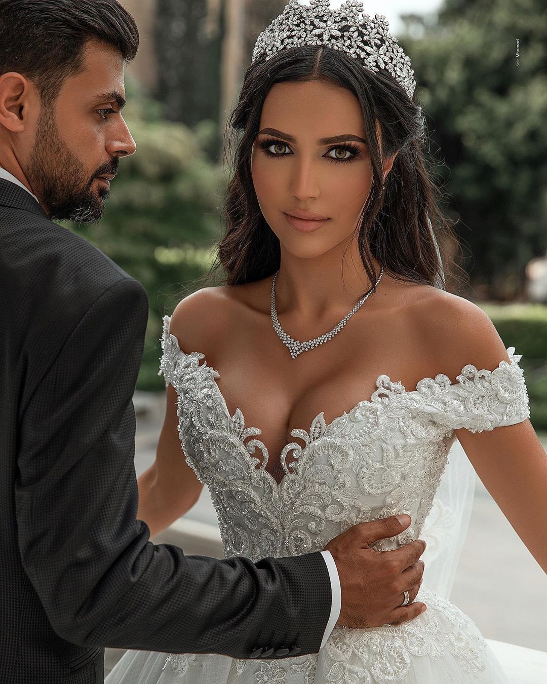 Mermaid Elegant Lace Wedding Dresses With Detachable Off The Shoulder Appliqued Bridal Gowns Beaded Tulle Sweep Train Robes De Mari E