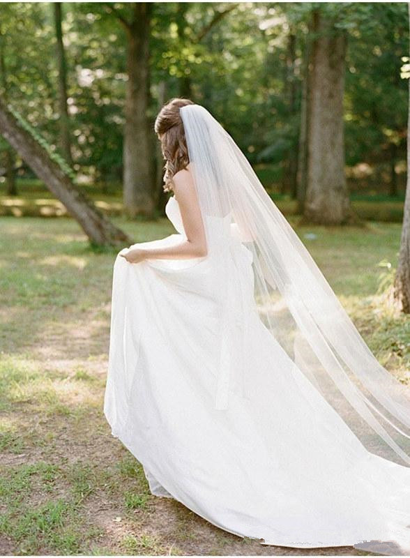 New Wedding Veil Cut Edge Bridal Veil with Comb One Layer Ivory 3 M Long Cathedral Veils Velos De Novia Wedding Accessories Wedding Veils
New Wedding Veil Cut Edge Bridal Veil with Comb One Layer Ivory 3 M Long Cathedral Veils Velos De Novia Wedding Accessories Wedding Veils