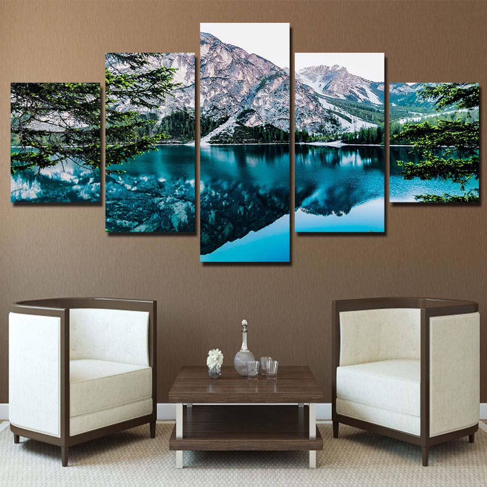 Posters and Prints 5 Piece Painting Wall Art Valley Lake Canvas Art Painting Wall Pictures For Living Room (No Frame)
Posters and Prints 5 Piece Painting Wall Art Valley Lake Canvas Art Painting Wall Pictures For Living Room (No Frame)