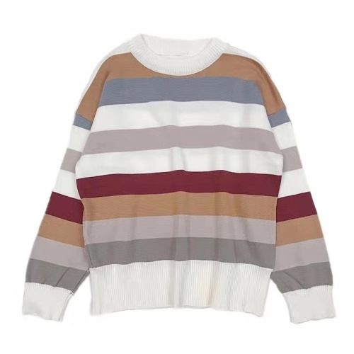 FMFSSOM 2020 New Spring Autumn Women's Striped Knitting Sweater Ladys O Neck Long Sleeve Knit Tops Female Casual Sweater, White
FMFSSOM 2020 New Spring Autumn Women's Striped Knitting Sweater Ladys O Neck Long Sleeve Knit Tops Female Casual Sweater, White
