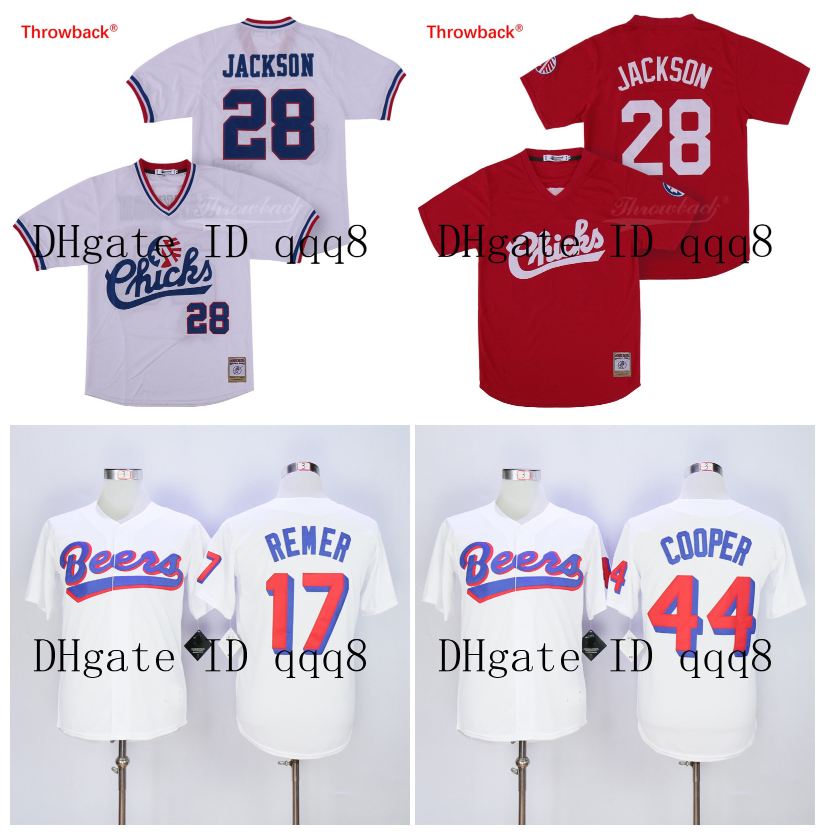 Top Quality ! Memphis Chicks Collection 28 Bo Jackson Jersey 29 Bo Jackson Auburn Joe Cooper 44 Doug Remer 17 Beers Movie Baseball, Blue;black
Top Quality ! Memphis Chicks Collection 28 Bo Jackson Jersey 29 Bo Jackson Auburn Joe Cooper 44 Doug Remer 17 Beers Movie Baseball, Blue;black
