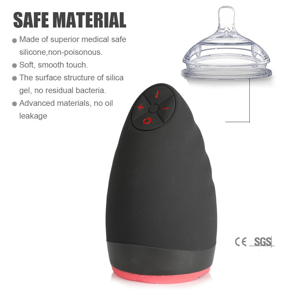 Male Masturbator Artificial Oral Vaginal Sex Toys for Men Deep Throat Sucking Glans Penis Stimulation Blowjob Pussy Masturbator Y191010