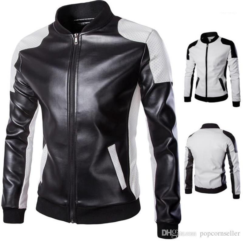 Zipper Fly Outwear Fashion Mens Motorcycle Jacket Mens Designer Leather Jackets Plus Size Panelled Stand Collar, Black
Zipper Fly Outwear Fashion Mens Motorcycle Jacket Mens Designer Leather Jackets Plus Size Panelled Stand Collar, Black