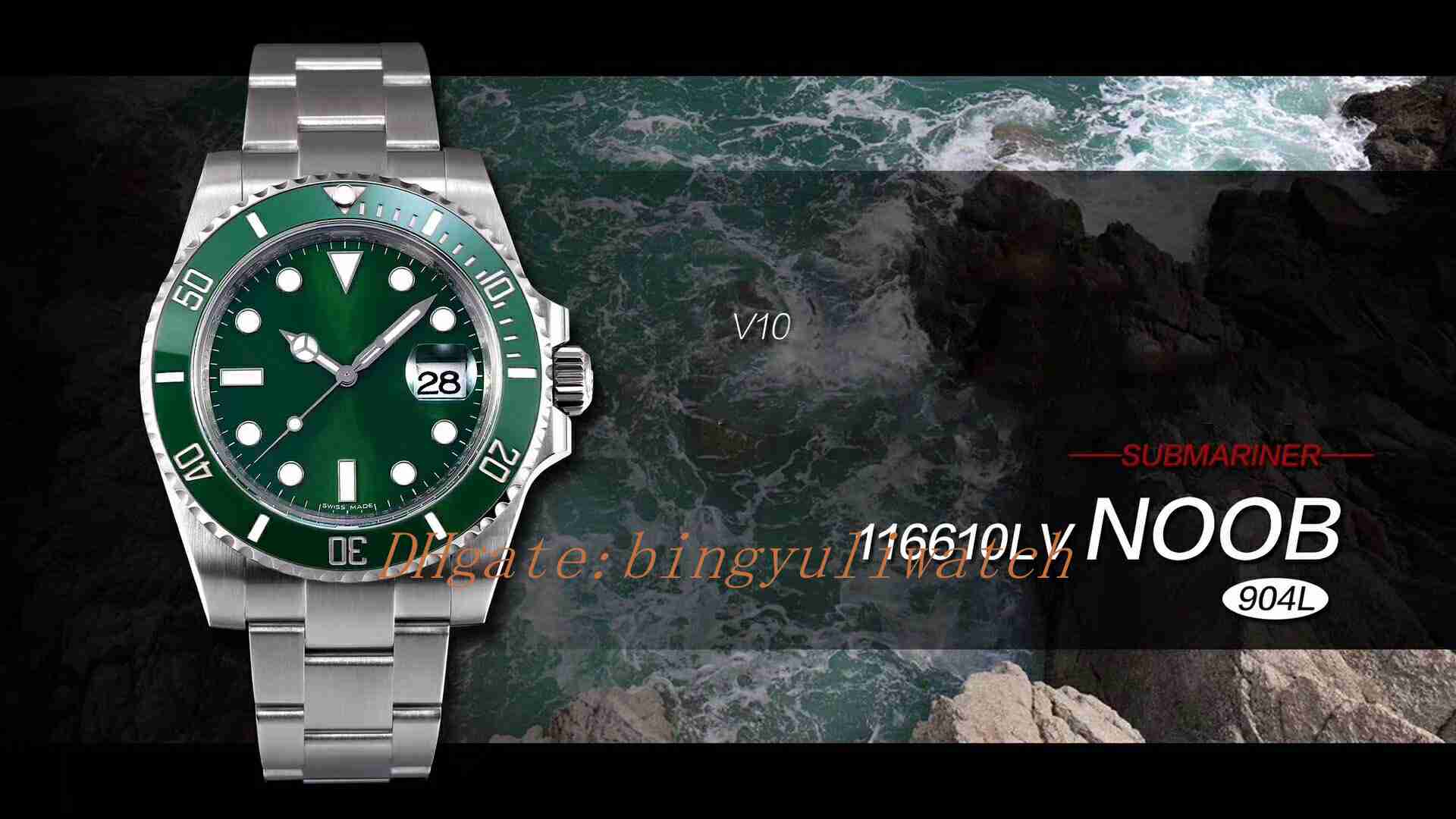 Luxury Best Super NF Factory Quality Watch New V10 Edition 904L Steel 116610 116610LV Green Ceramic ETA 2836 Movement Automatic Mens Watches, 01
Luxury Best Super NF Factory Quality Watch New V10 Edition 904L Steel 116610 116610LV Green Ceramic ETA 2836 Movement Automatic Mens Watches, 01