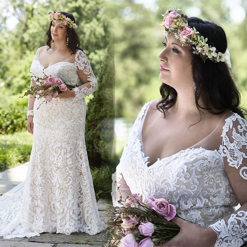 2020 Plus Size Mermaid Wedding Dresses V Neck Appliqued Long Sleeves Bridal Gowns Ruffle Sweep Train Custom Made Vestidos De Novia, Lavender
2020 Plus Size Mermaid Wedding Dresses V Neck Appliqued Long Sleeves Bridal Gowns Ruffle Sweep Train Custom Made Vestidos De Novia, Lavender