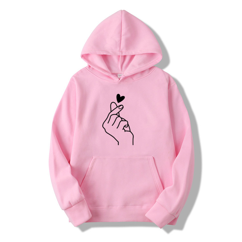 Women Hoodies Casual Kpop Finger Heart Love Pattern Hooded Sweatshirts Fashion Drawstring Long Sleeve Female Pullovers Plus Size, Black
Women Hoodies Casual Kpop Finger Heart Love Pattern Hooded Sweatshirts Fashion Drawstring Long Sleeve Female Pullovers Plus Size, Black
