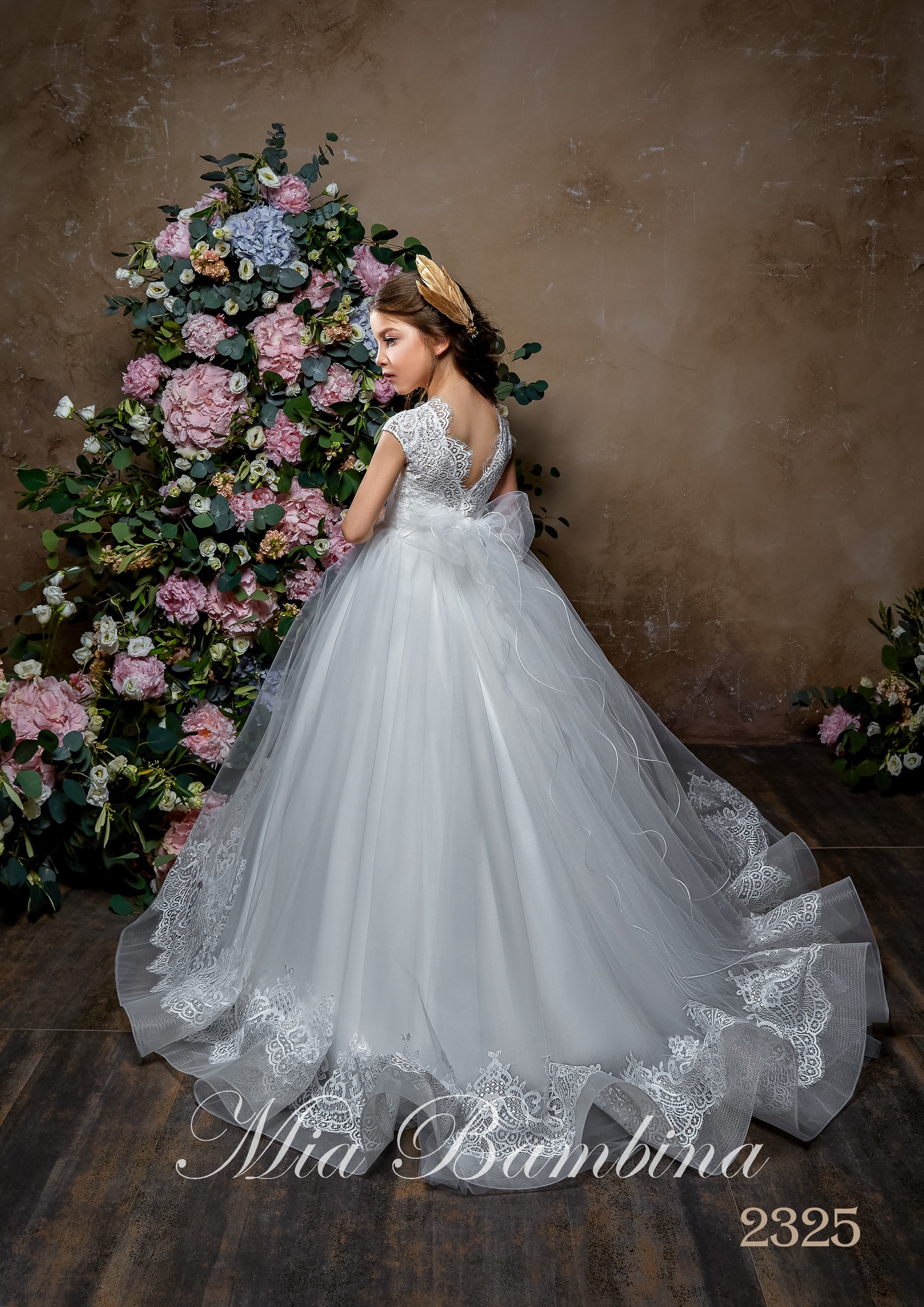 White Ball Gown Flower Girl Dress Sleeveless Jewel Neck Tulle Lace Applique Rhinestone Wedding Dress Floor Length Girl's Birthday Part