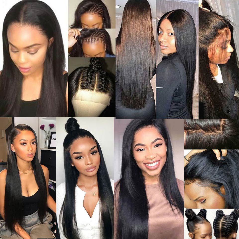 12A Raw Human Hair Straight Lace Frontal Wig Brazilian 13x6 Lace Front Wig Straight Lace Front Human Hair Wig