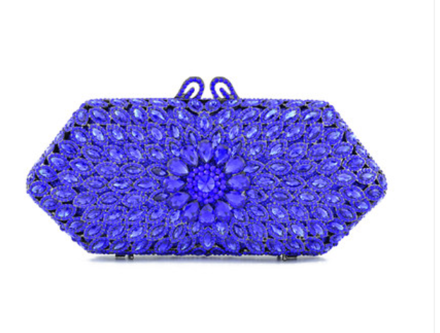 Fashion Women aquamarine Plating Flower wallet Hollow Out Crystal Evening Metal Clutches Small Handbag Wedding Clutch, Color same picture
Fashion Women aquamarine Plating Flower wallet Hollow Out Crystal Evening Metal Clutches Small Handbag Wedding Clutch, Color same picture