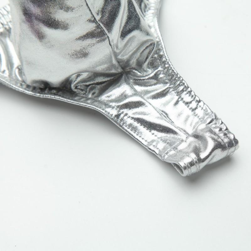 Men039s Thongs And G Strings Fashion Underwear Penis Pouch Sexy Imitation Leather Tanga Hombre Gay Mens Thong Underwear8235569