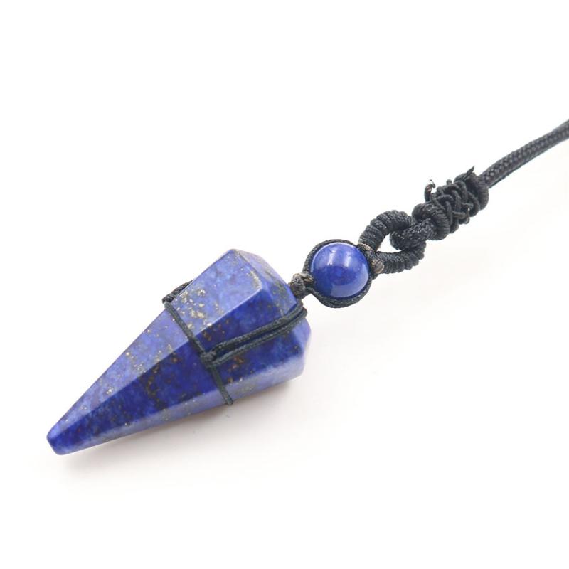 Handmade Weave Hexagon Pyramid Lapis Lazuli Pendant Rope Chain Necklace Blue Turquoises Stone Jewelry
Handmade Weave Hexagon Pyramid Lapis Lazuli Pendant Rope Chain Necklace Blue Turquoises Stone Jewelry