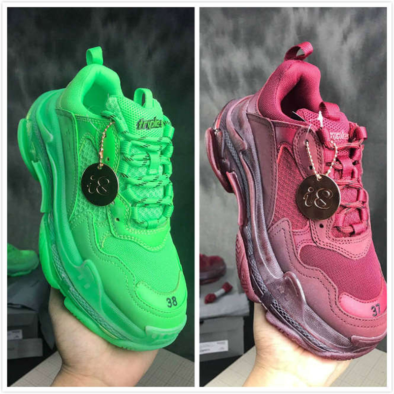 Release 3.0 Paris Luxury Leather Triple-S Casual shoes men womens Triple Black White Pink Red Blue mens designer shoes sneakers Dad shoes, 13
Release 3.0 Paris Luxury Leather Triple-S Casual shoes men womens Triple Black White Pink Red Blue mens designer shoes sneakers Dad shoes, 13