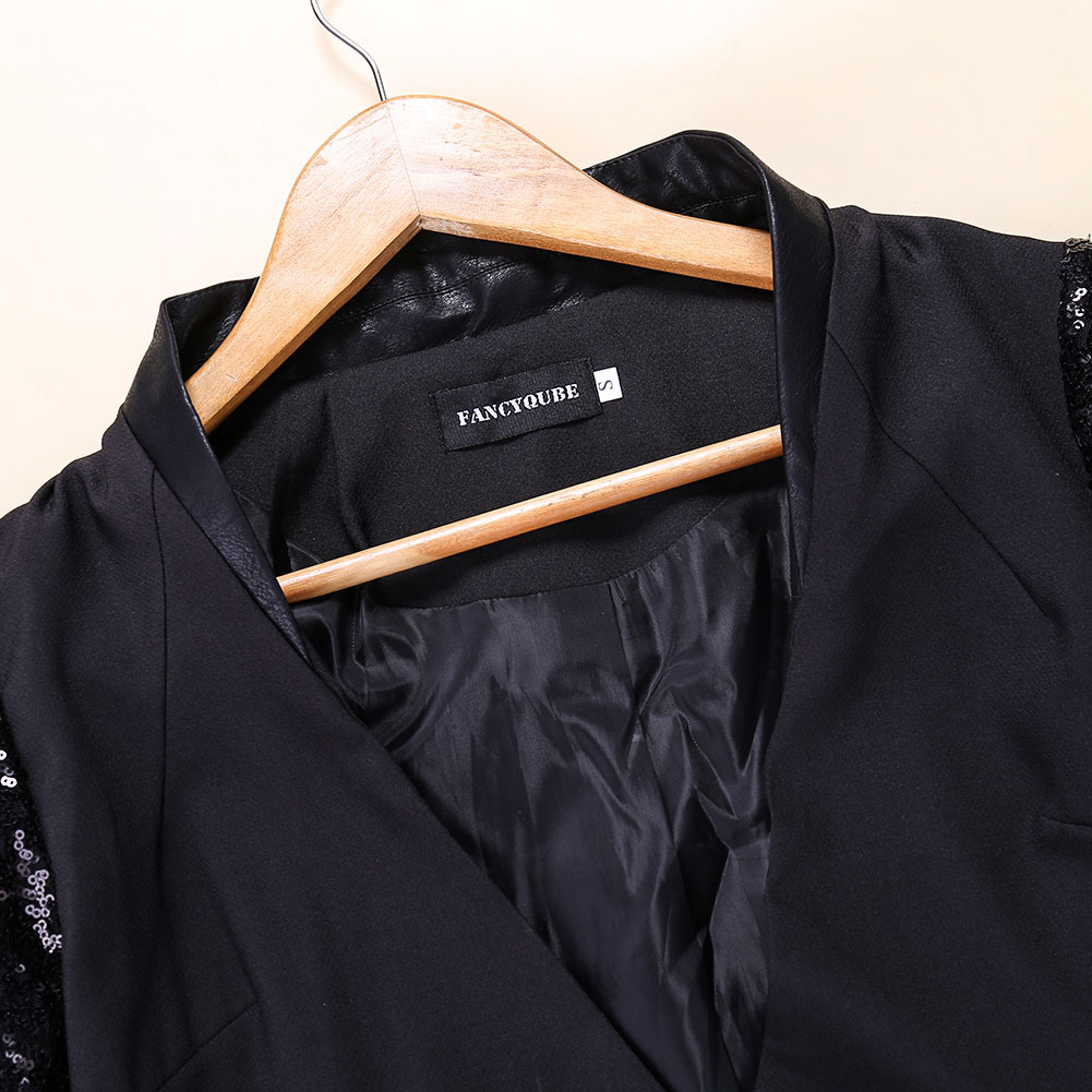 In Stock Sequins Women's Pant Suits Slim Fit One Button Ladies Office Evening Work Wear Tuxedos 1 Pieces