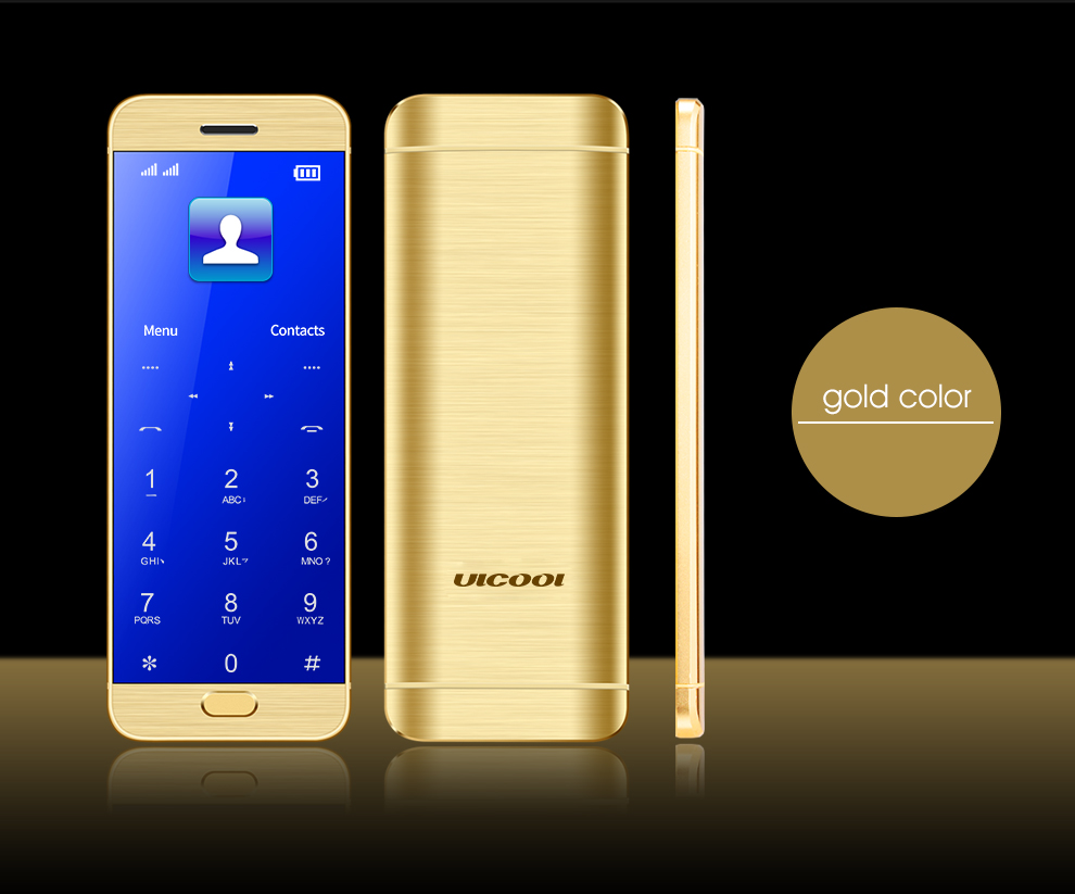 Original Ulcool V26 Mini Bluetooth Dialer Music Cell Phones Touch Key Display Dual Sim Credit Card Mobile Phone Mirrors Body+Case+Protector, Yellow
Original Ulcool V26 Mini Bluetooth Dialer Music Cell Phones Touch Key Display Dual Sim Credit Card Mobile Phone Mirrors Body+Case+Protector, Yellow
