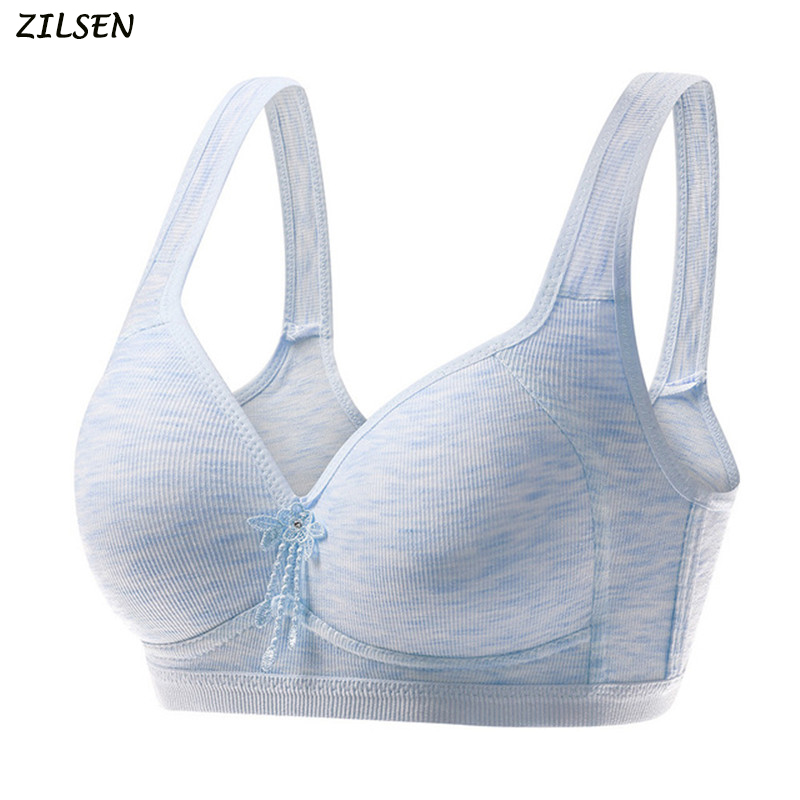 2019 Lady Soft Cotton Wire-free Bras Women Front Closure B C Cup Unlined Basic Breathable Healthy Floral Bra
2019 Lady Soft Cotton Wire-free Bras Women Front Closure B C Cup Unlined Basic Breathable Healthy Floral Bra