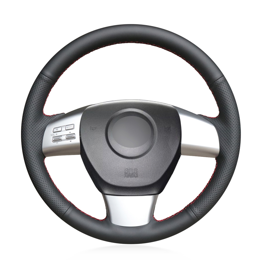DIY Black Micro Fiber Leather Car Steering Wheel Cover for Mazda 6 (US) 2009-2010 Mazda 8 2011-2015 CX-9 CX9 2007 2008 
DIY Black Micro Fiber Leather Car Steering Wheel Cover for Mazda 6 (US) 2009-2010 Mazda 8 2011-2015 CX-9 CX9 2007 2008