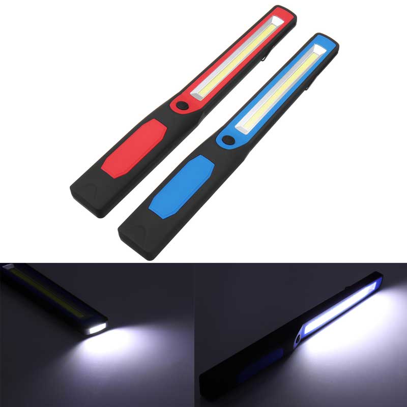 Lampe d'inspection à lampe de travail rechargeable simple magnétique COB LED Lampe de travail - Bleu