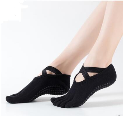Hot Sale-nce bipedal sports five fingers socks professional anti-skid yoga socks five toes cross