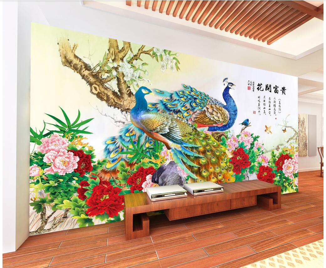 WDBH custom photo 3d wallpaper Chinese Peacock Flower living room background home decor 3d wall muals wall paper for walls 3 d, Non-woven
WDBH custom photo 3d wallpaper Chinese Peacock Flower living room background home decor 3d wall muals wall paper for walls 3 d, Non-woven