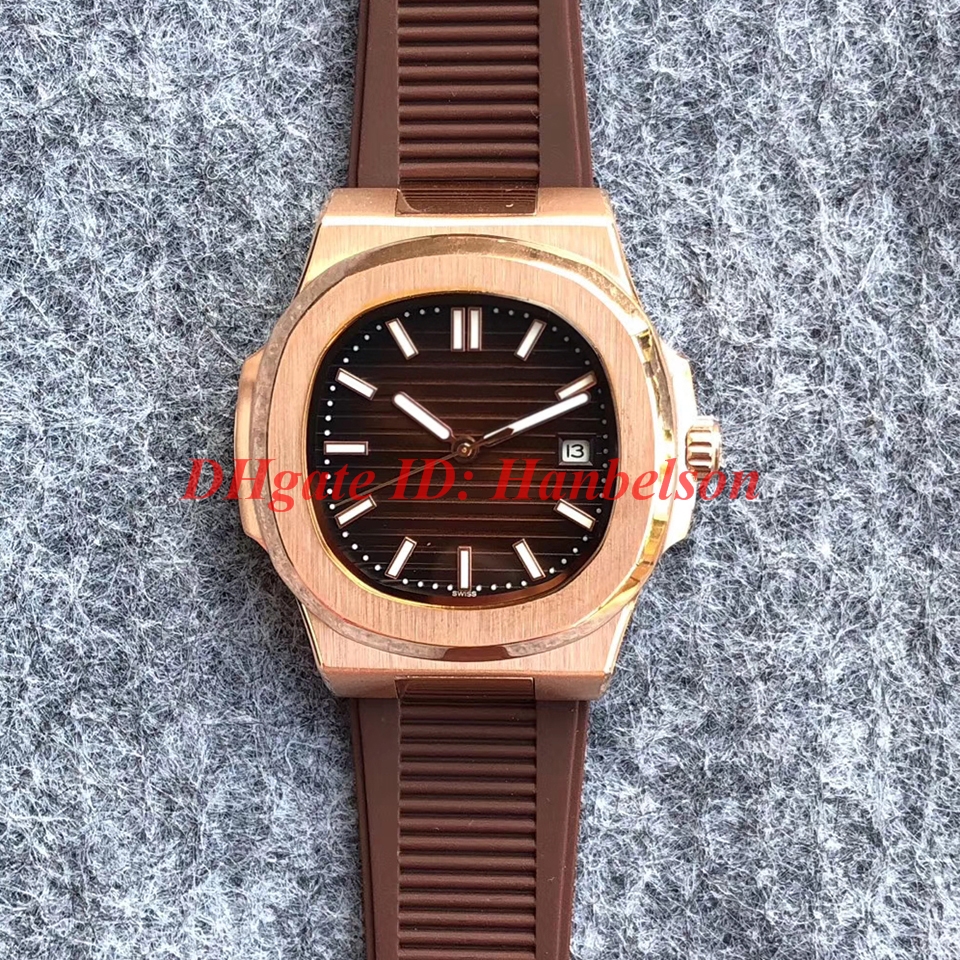 NEW 5711 mens watches Brown dial Sports rubber strap 2813 Automatic movement Uhren Rose gold steel case orologio di lusso
NEW 5711 mens watches Brown dial Sports rubber strap 2813 Automatic movement Uhren Rose gold steel case orologio di lusso