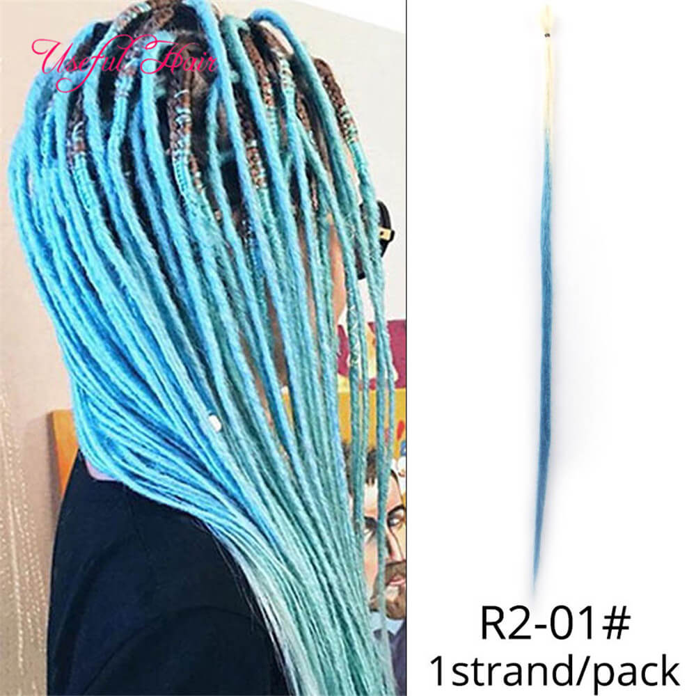 1 Strands Dreadlocks Dreads Extensions Hair 20inch Synthetic Braiding Hair Extensions Crochet White Blonde Black Color Crochet Braided Hair, #2
1 Strands Dreadlocks Dreads Extensions Hair 20inch Synthetic Braiding Hair Extensions Crochet White Blonde Black Color Crochet Braided Hair, #2