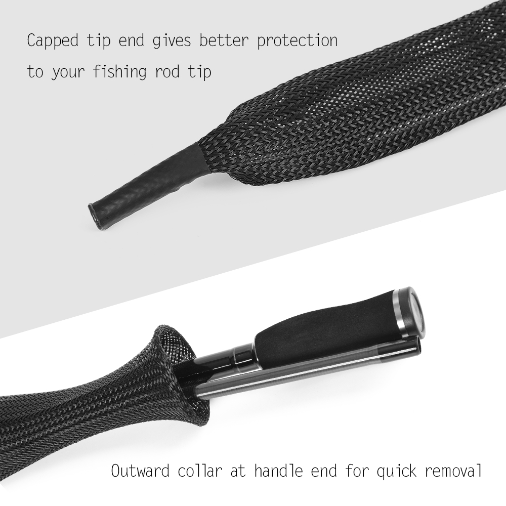10 Pack 170cm Fishing Rod Cover Rod Sleeve Sock Pole Glove Protector Tools