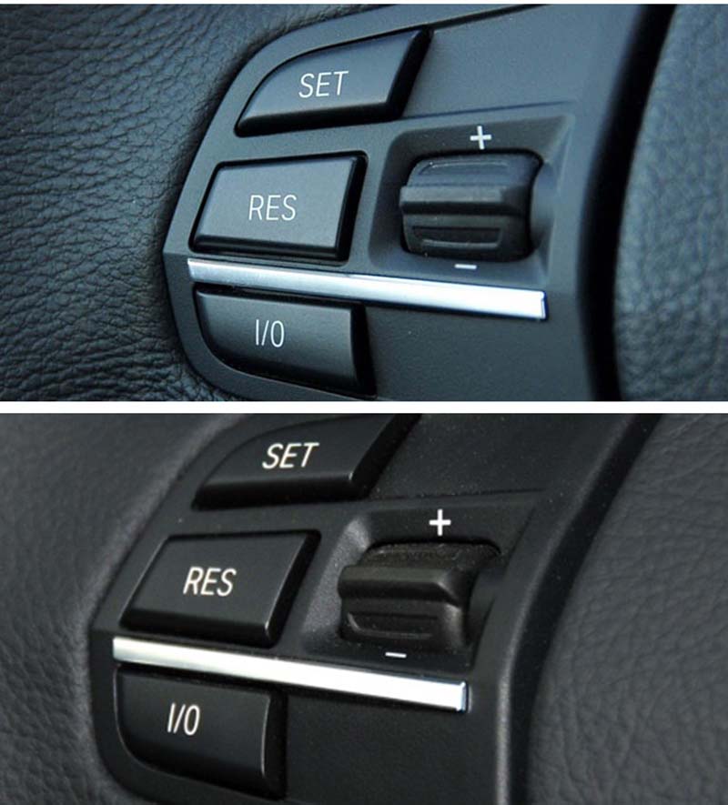 1pair/set Multifunction Car Steering Wheel Auto Switch Accessories Rubber Buttons for 5/7 Series GT F10 F02