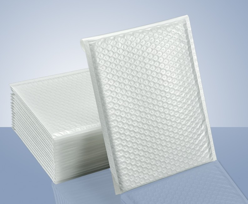 Different Specifications Matte White Bubble Film Envelope Bag Foam Express Delivery Packaging Mailing Envelope Bag Protection
