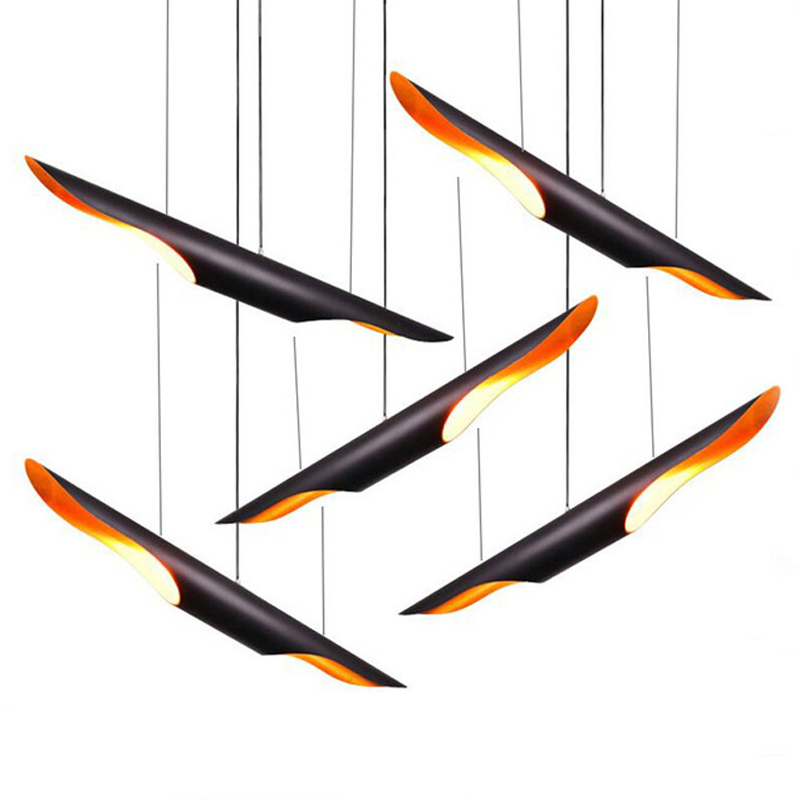 Wonderland LED Pendant Light Lamps Luster Garden Loft Bamboo Tube Shape chandelier for Restaurant Bar Dining Room Bedroom Home
