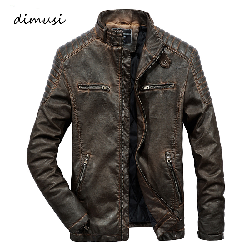DIMUSI Men Leather Jacket Warm Winter Leather Coats Causal motorcycle Vintage PU Jackets chaqueta cuero hombre 3XL,TA287, Brown
DIMUSI Men Leather Jacket Warm Winter Leather Coats Causal motorcycle Vintage PU Jackets chaqueta cuero hombre 3XL,TA287, Brown