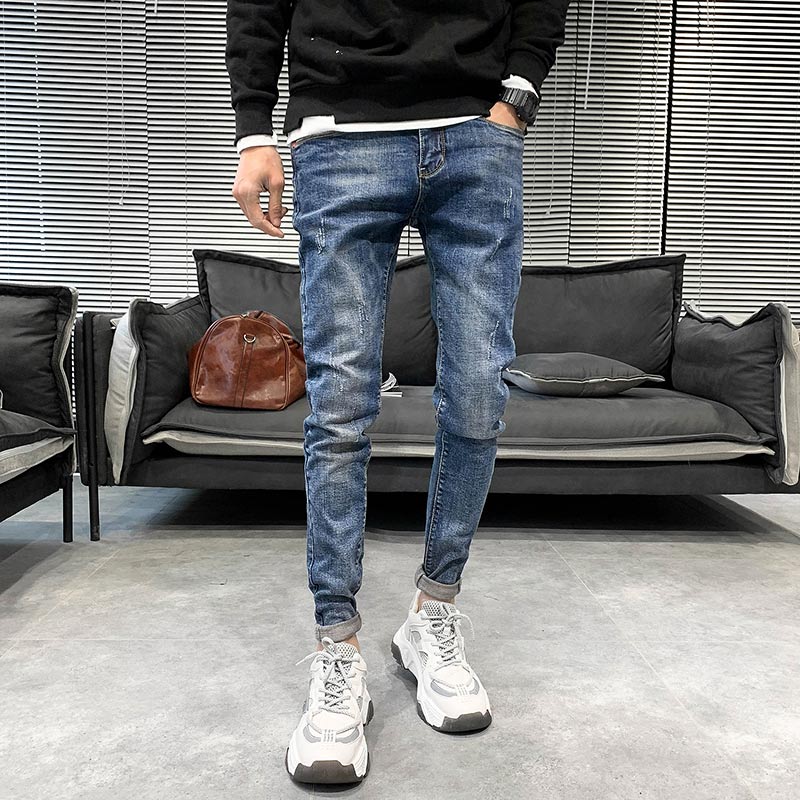 Fashion 2020 Spring Mens Jeans High Quality Stretch Slim Fit Denim Jeans Men Casual Streetwear All Match Hip Hop Trousers Men, Blue
Fashion 2020 Spring Mens Jeans High Quality Stretch Slim Fit Denim Jeans Men Casual Streetwear All Match Hip Hop Trousers Men, Blue