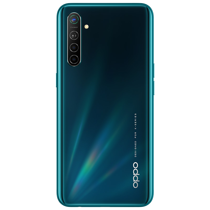 Original Oppo K5 4G LTE Cell Phone 8GB RAM 128GB 256GB ROM Snapdragon 730G Octa Core NFC 4000mAh Android 6.4 inch Full Screen 64MP Fingerprint ID Face