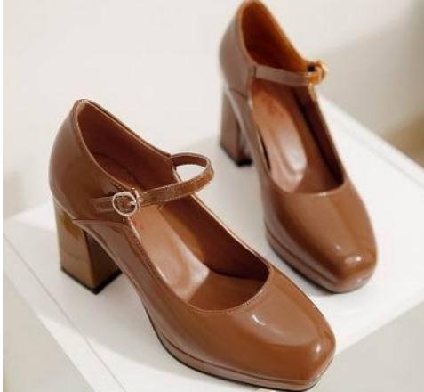2019 Women's shoes in Spring and Autumn with New style High heel Coarse heel Square head waterproof table @2278, Black
2019 Women's shoes in Spring and Autumn with New style High heel Coarse heel Square head waterproof table @2278, Black